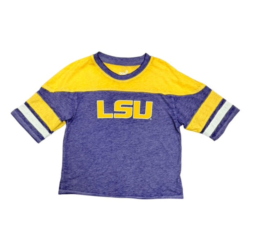 LSU Tigers Youth Girls Gen2 Burn-Out Tee