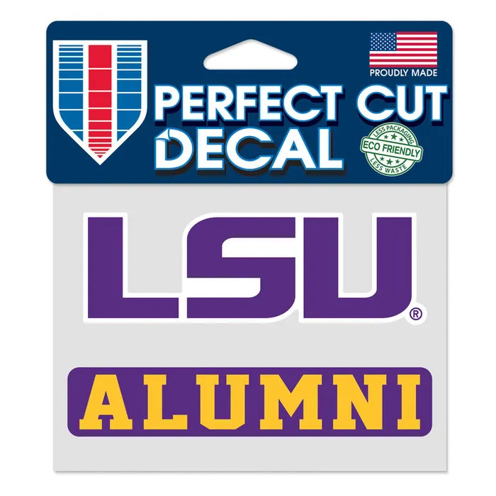 LSU Tigers LSU Alumni Decal - 4" x 4"
