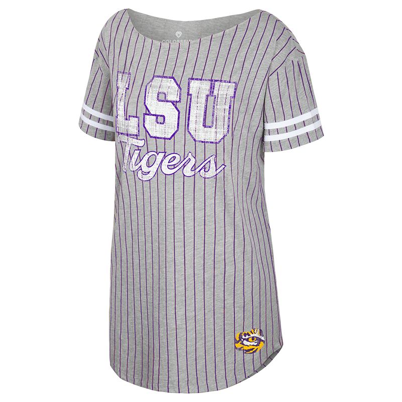 lsu jersey dress Tigers Women's Baseball Stripe Sleeve Length_Short Sleeve **Features that sparkle Color:Pearl SLK Midi Dress Plus Cocktail