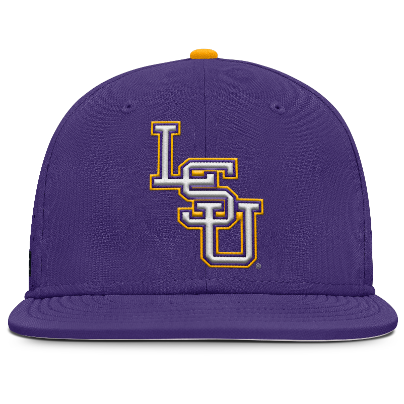 LSU Tigers Nike Official On-Field Fitted Baseball Hat
