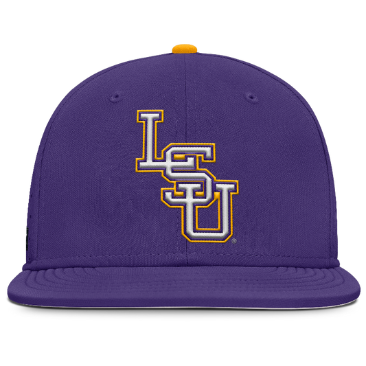 LSU Tigers Nike Official On-Field Fitted Baseball Hat