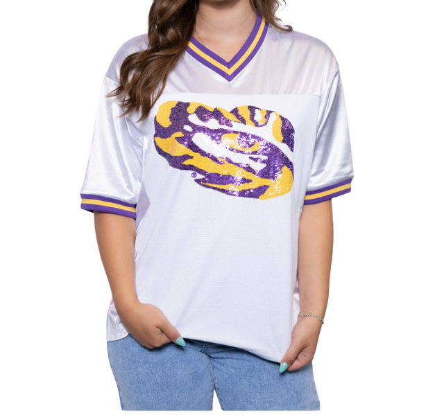 LSU Tigers Women's BOMB Designs Jersey