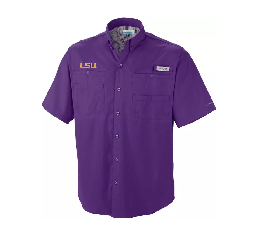 LSU Tigers Omni-Shade Tamiami Shirt - Purple