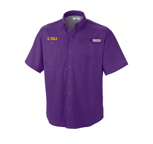 LSU Tigers Omni-Shade Tamiami Shirt - Purple