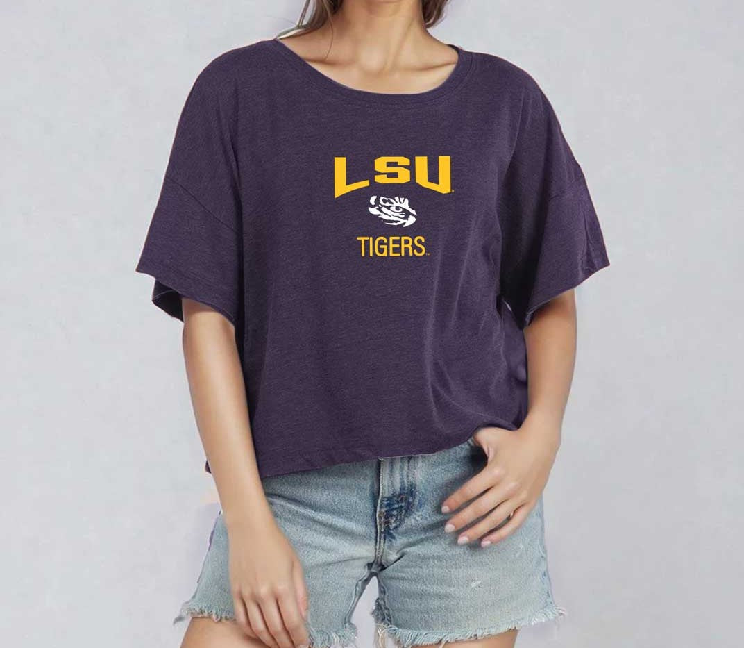 LSU Tigers Women's Throwback T-Shirt