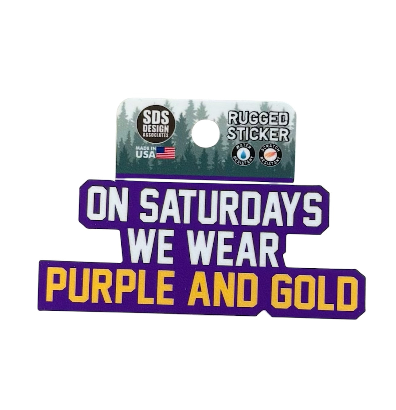 LSU Tigers Purple & Gold Rugged Decal