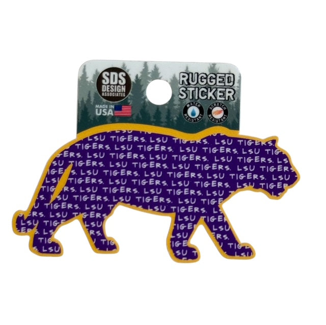 LSU Tigers Rugged Tiger Decal