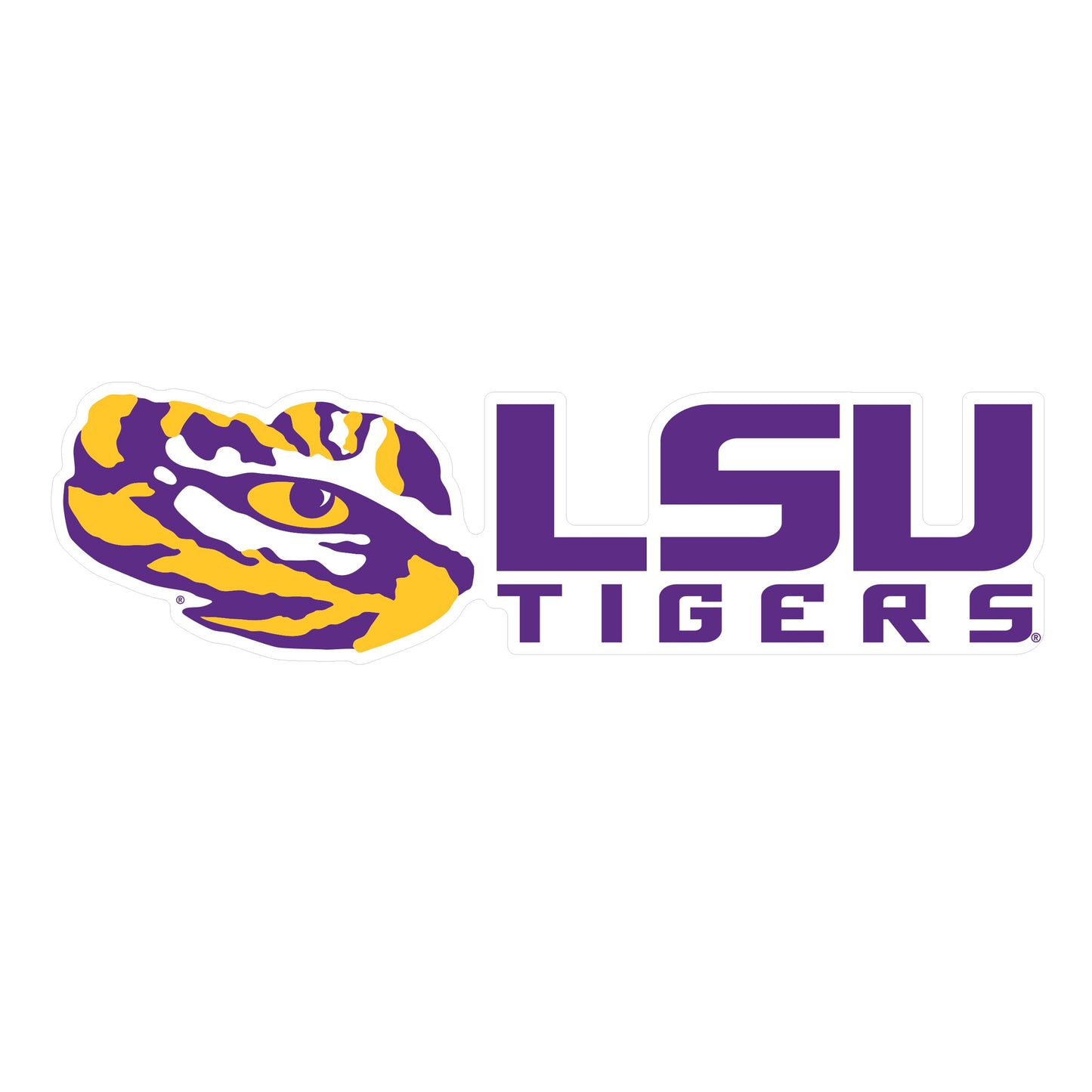 LSU Tigers Eye Decal - 6"