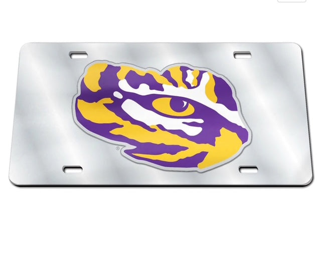 LSU Tigers Eye Mirrored License Plate