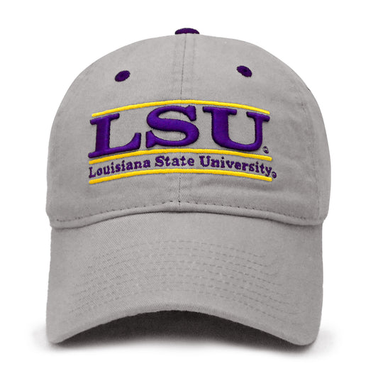 LSU Tigers Classic Bar Design Hat - Light Gray