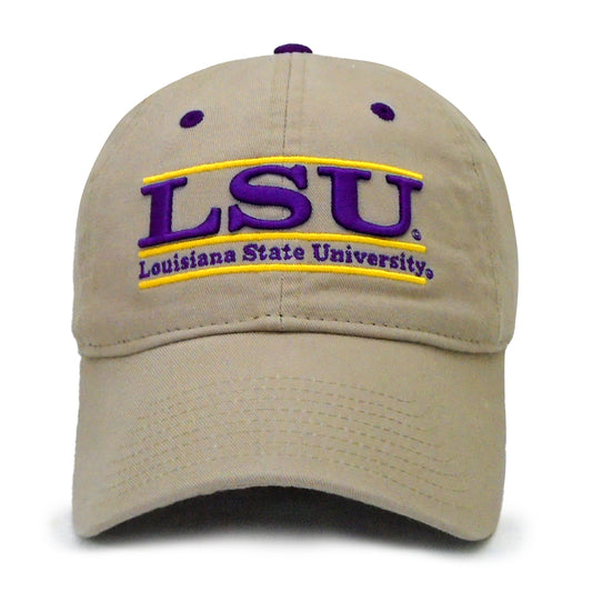 LSU Tigers Classic Bar Design Hat - Khaki