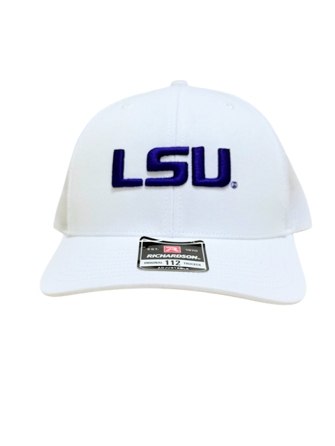 LSU Tigers Richardson Trucker Hat - White