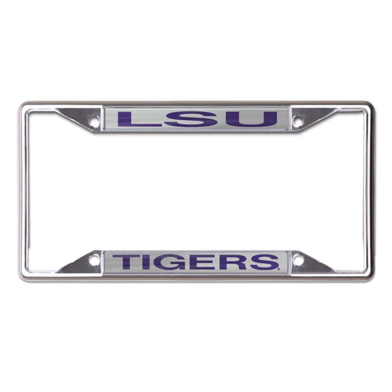 LSU Tigers Wincraft Mirrored License Plate Frame