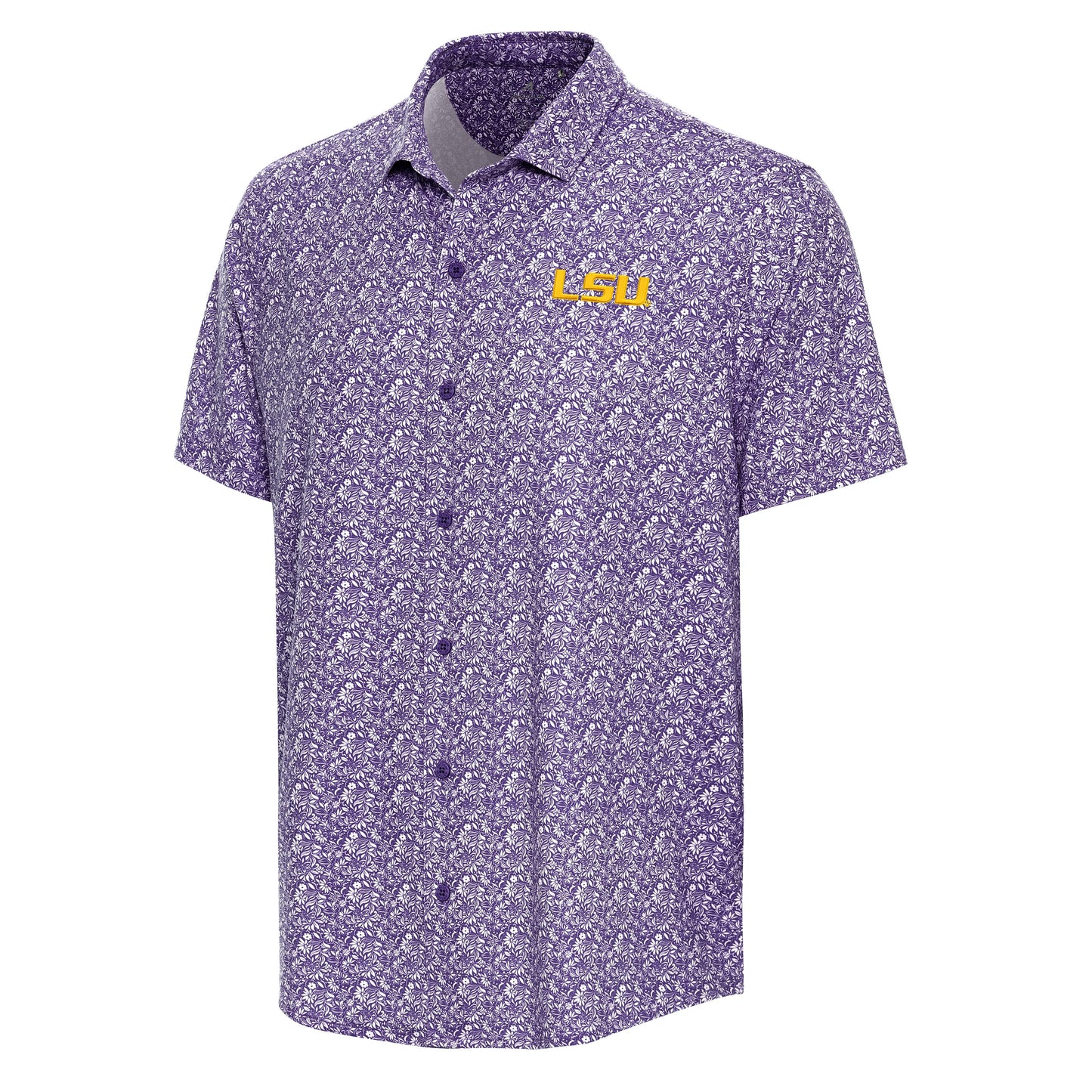 LSU Tigers Antigua Liathus Short Sleeve Shirt