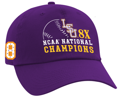 LSU Tigers Ahead Baseball College World Series 8-Time Hat