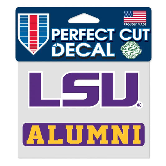 LSU Tigers LSU Alumni Decal - 4" x 4"