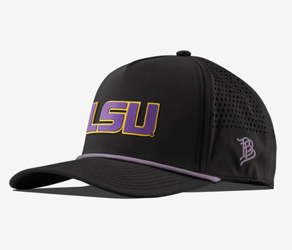 LSU Tigers Branded Bills Curved 5-Panel Rope Hat - Black