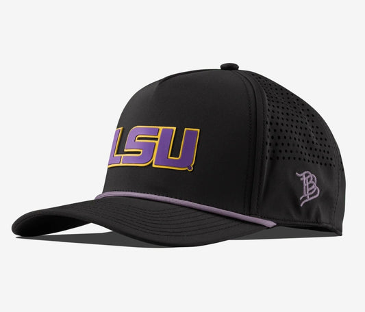 LSU Tigers Branded Bills Curved 5-Panel Rope Hat - Black
