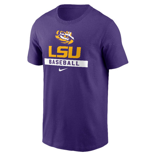 LSU Tigers Nike Baseball T-Shirt