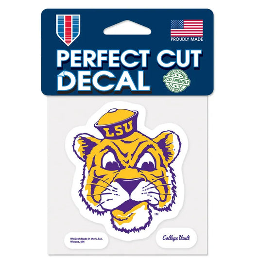 LSU Tigers Wincraft Vault Beanie Mike Decal