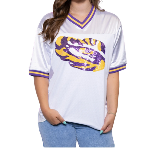 LSU Tigers Women's BOMB Designs Jersey