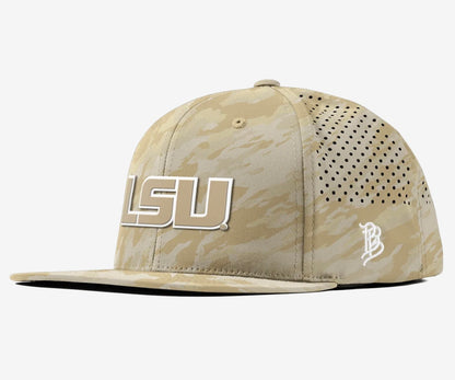 LSU Tigers Branded Bills Desert Camo Series Flat Bill Hat