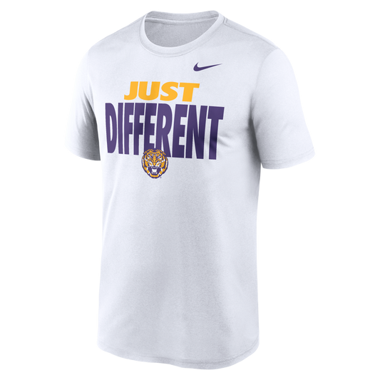 LSU Tigers Nike Dri-Fit "Just Different" T-Shirt - White