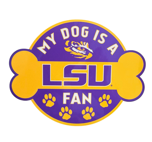 LSU Tigers My Dog Is A LSU Fan Decal