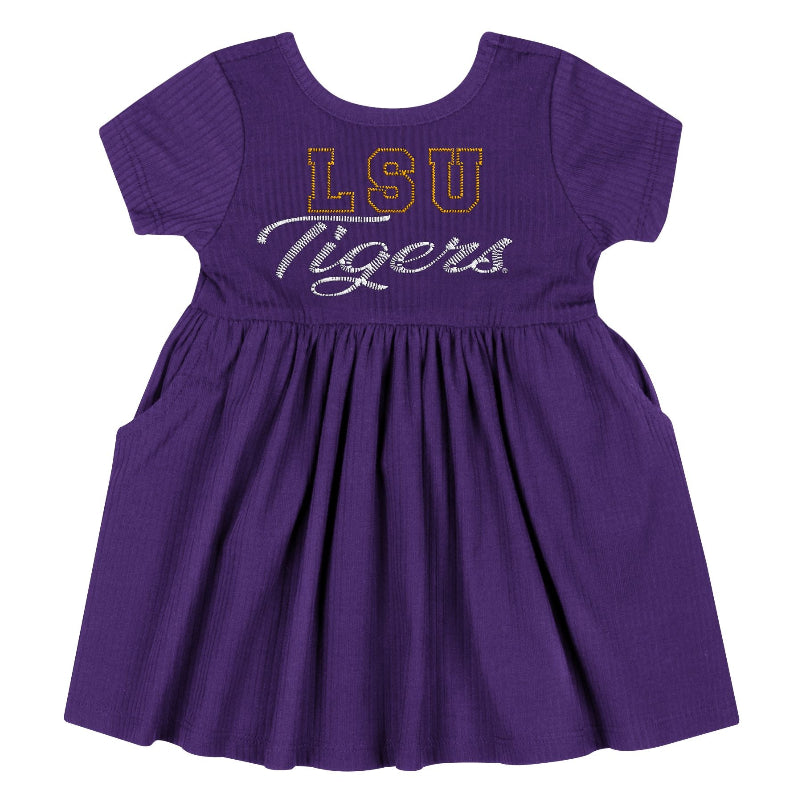 LSU Tigers Infant Colosseum Flarietta dress