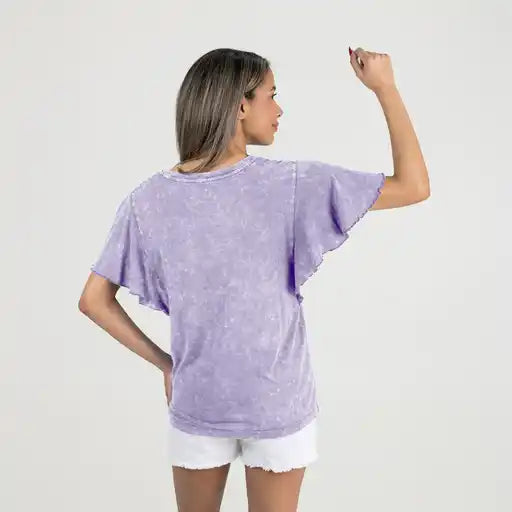 LSU Tigers Women's Gameday Couture Flutter Sleeve Tee