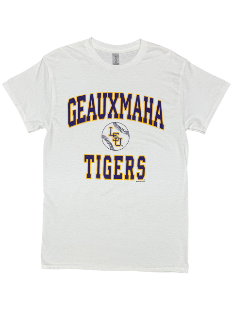 LSU Tigers Geauxmaha T-shirt - White