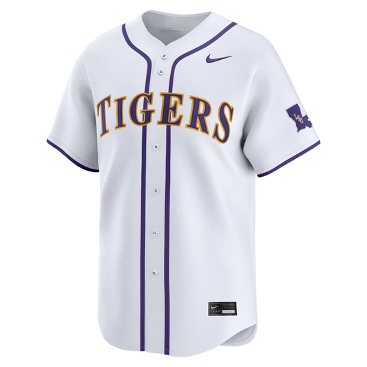LSU Tigers Nike Official Replica White Baseball Jersey
