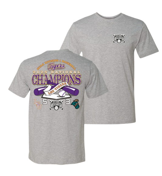 LSU Tigers Baseball CWS Champions Score T-Shirt